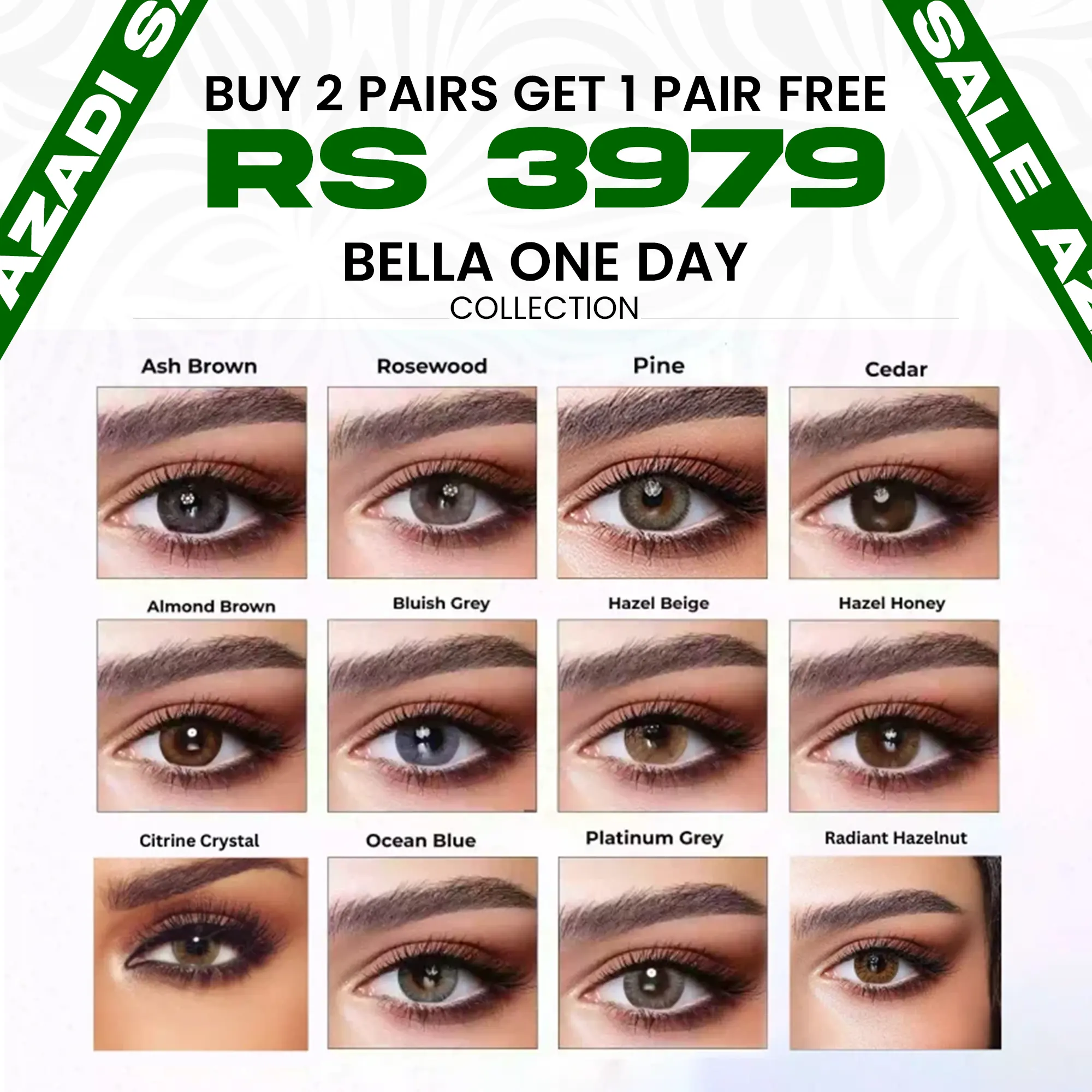 Bella One Day Buy 2 Pairs Get 1 Pair Free