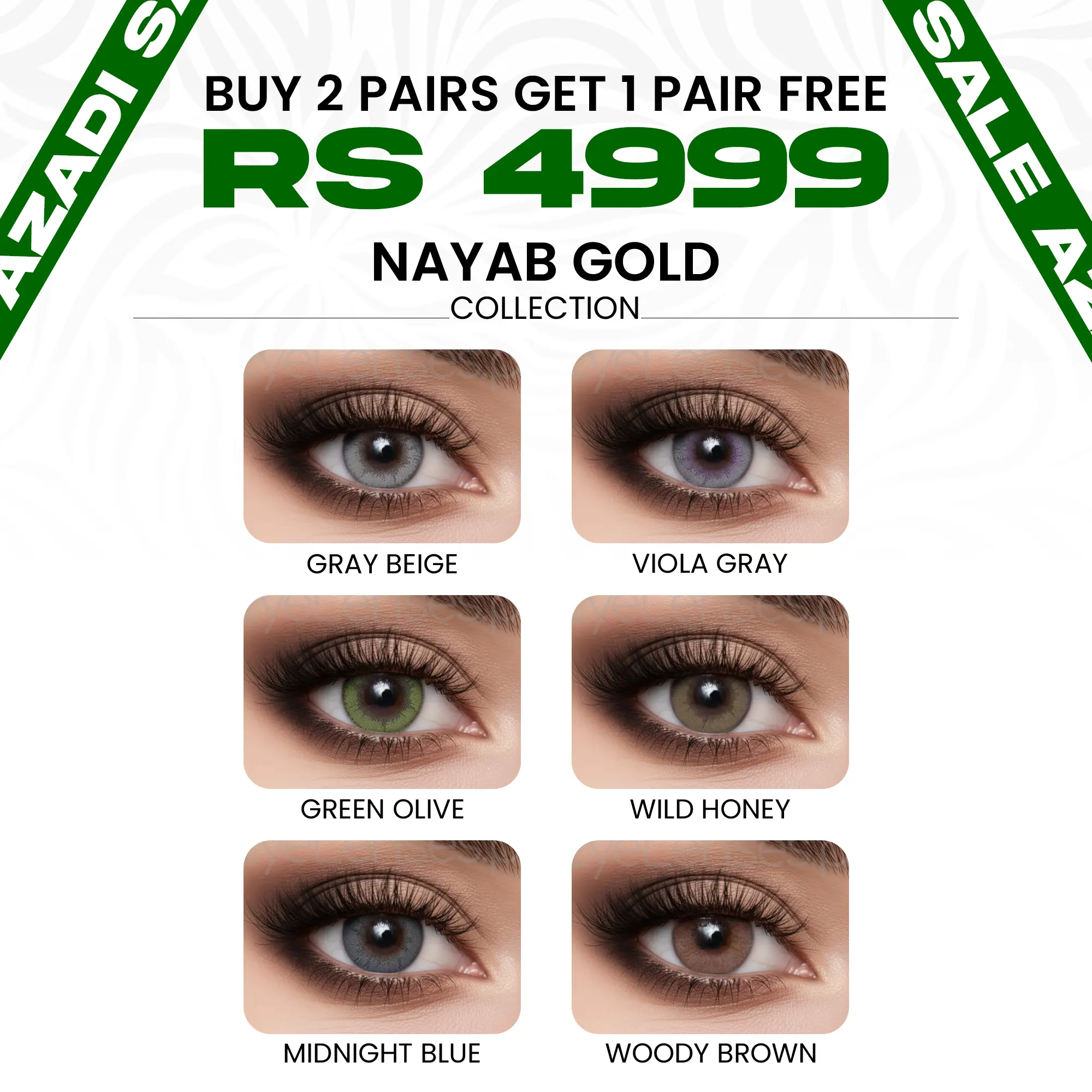 Nayab Gold - Buy 2 Pairs Get 1 Pair Free